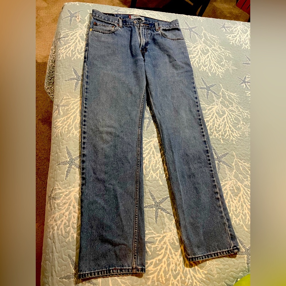 Levi regular fit 34w 34l straight leg jeans for men
